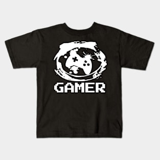 Gamer, player, gaming, controller Kids T-Shirt